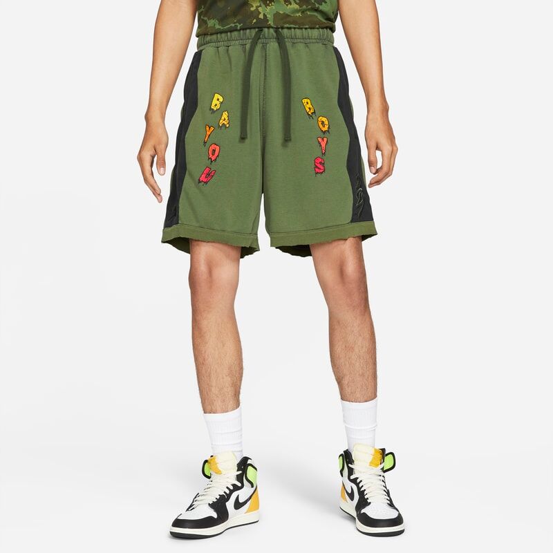 Nike Jordan Dri-FIT Zion Men's Fleece Shorts - Green - size: XS, S, M, L, XL