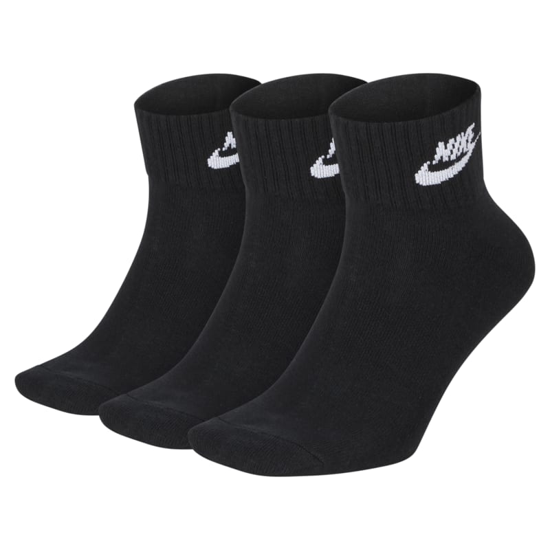 Nike Everyday Essential Ankle Socks (3 Pairs) - Black - size: XL, S, S, XL, M, L