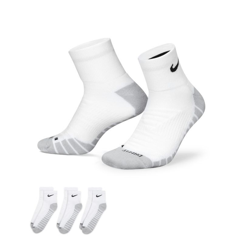 Nike Everyday Max Cushioned Training Ankle Socks (3 Pairs) - White - size: S, XL, M, L