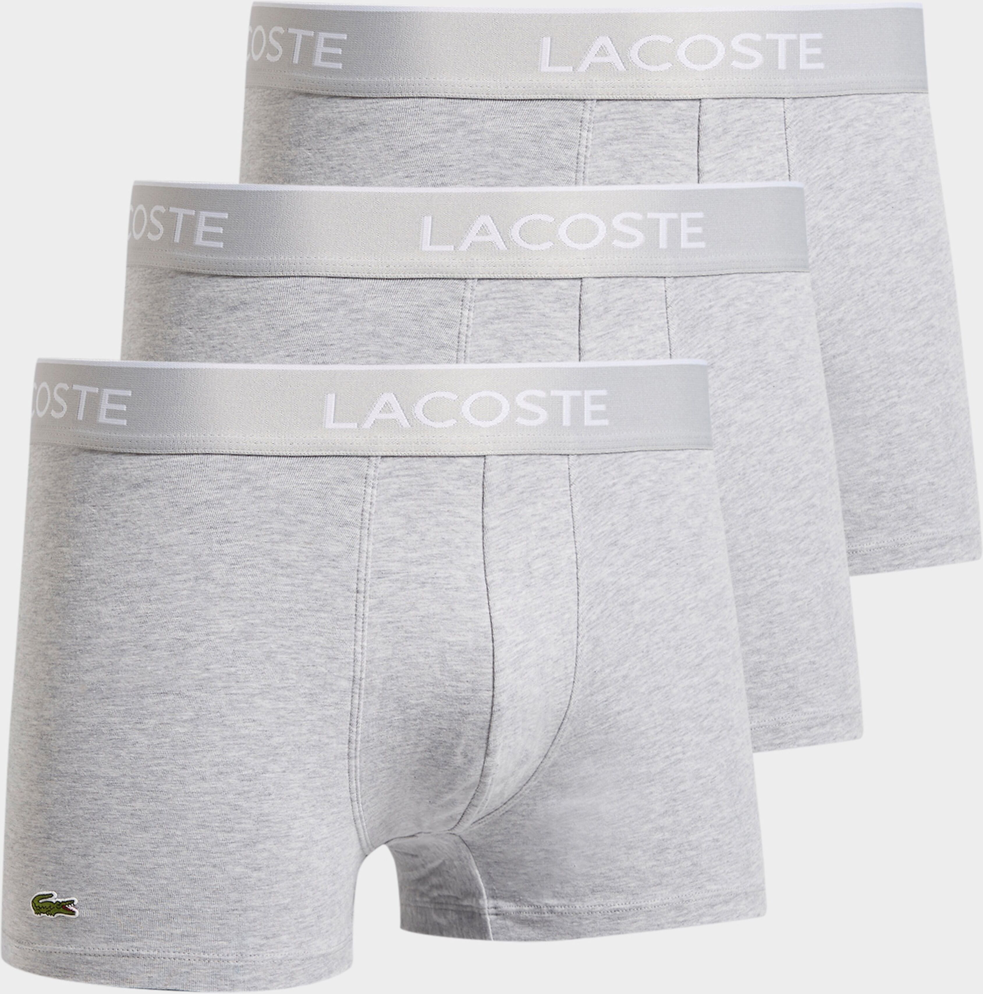 Lacoste 3-pack Trunks - Grey - Mens  size: L