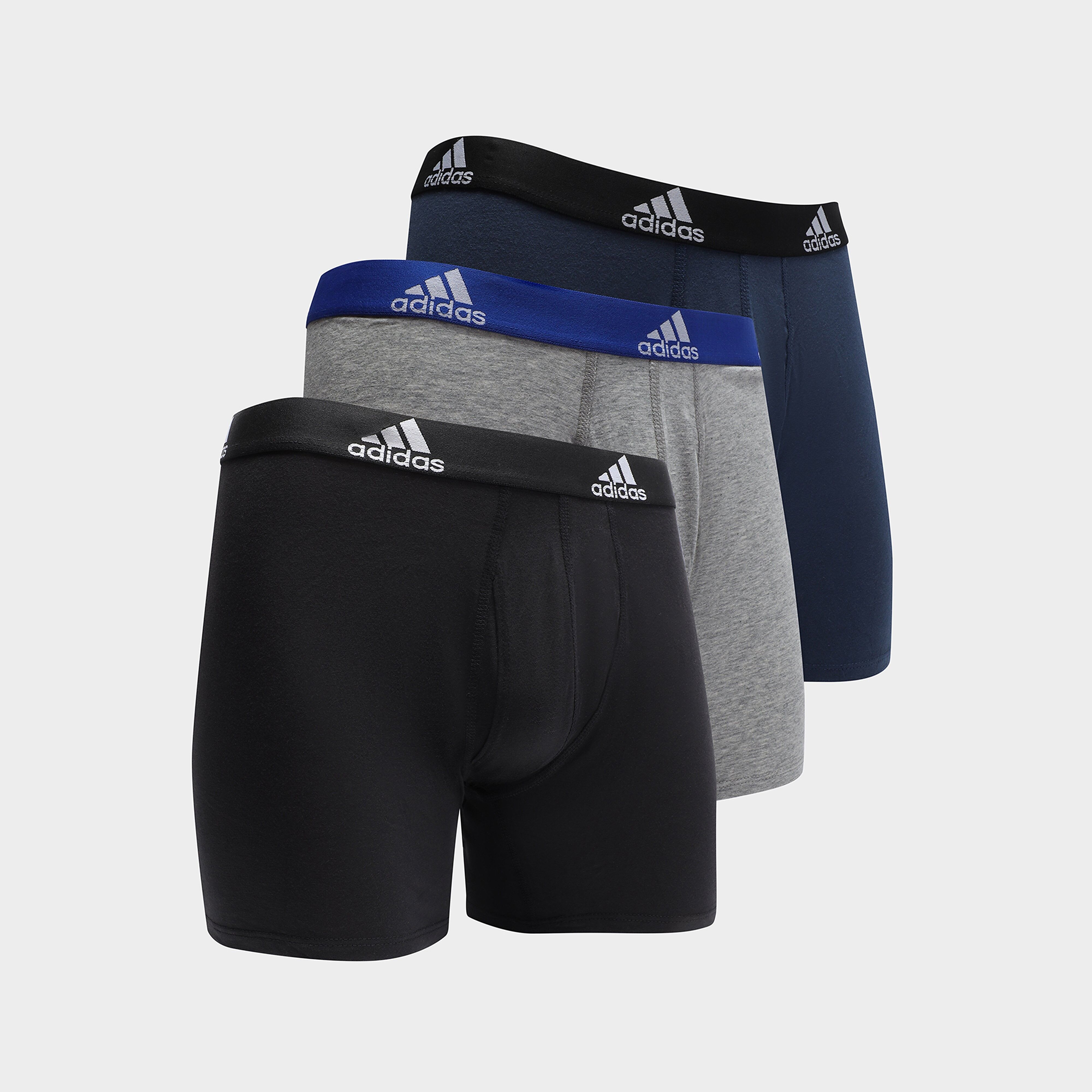 adidas Badge of Sport 3 Pack Trunks - Multi - Mens  size: L