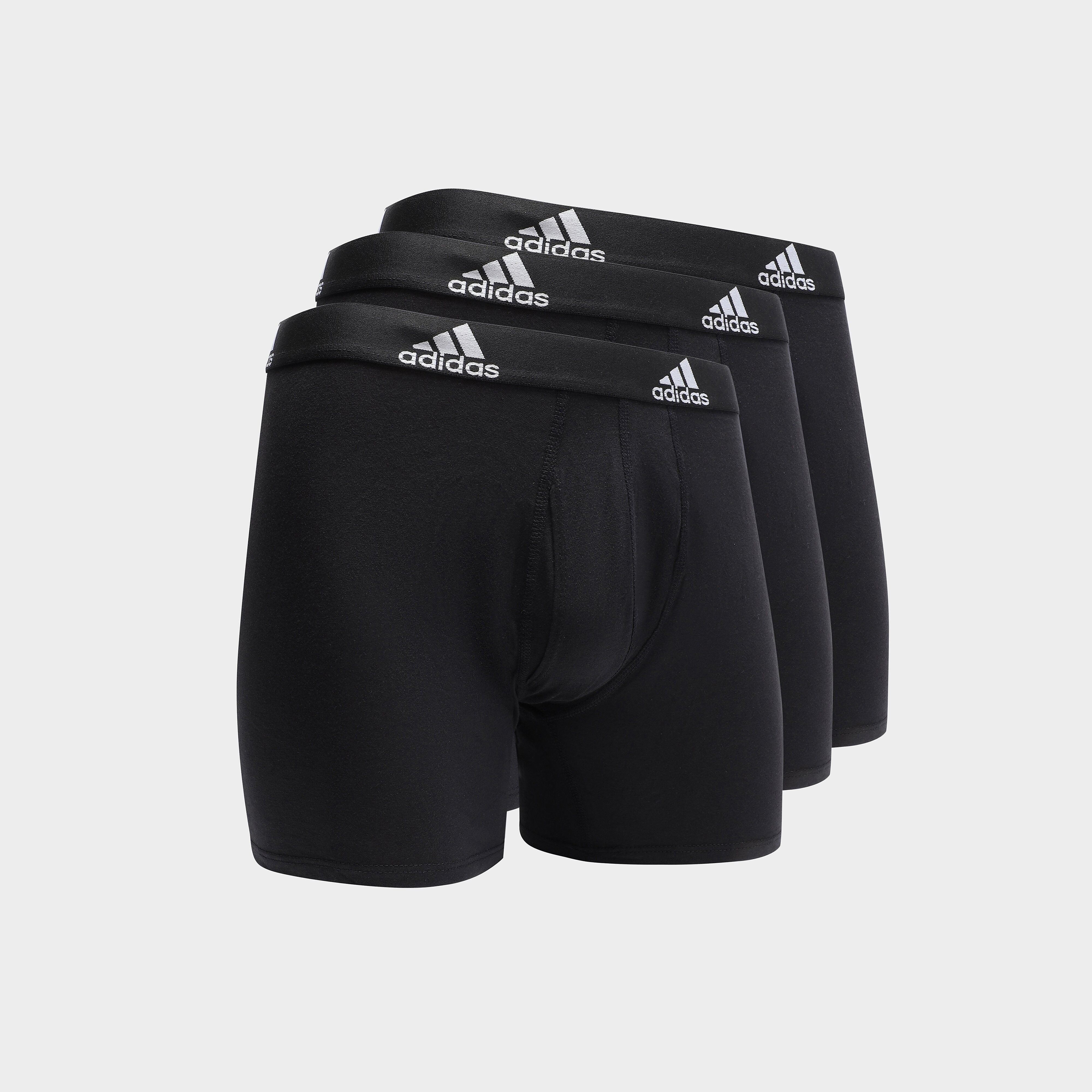 adidas Badge of Sport 3 Pack Trunks - Black - Mens  size: L