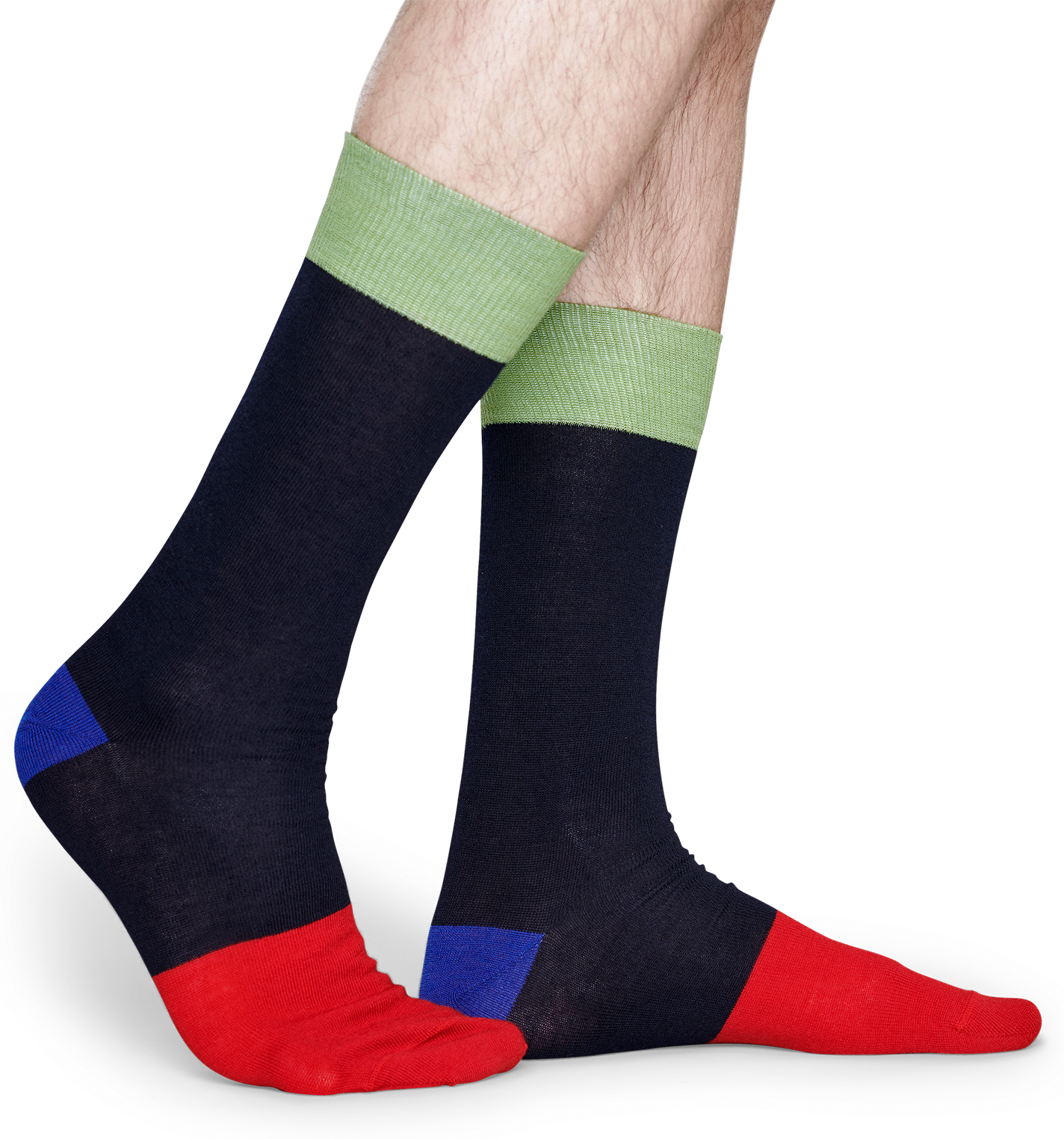 Happy Socks Dressed Luis Wool Sock - Green,Red - Men