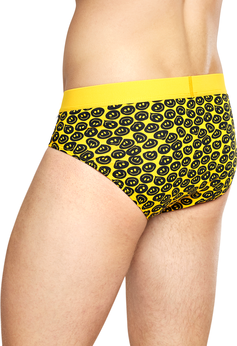 Happy Socks Twisted Smile Brief - Black,Yellow - 0