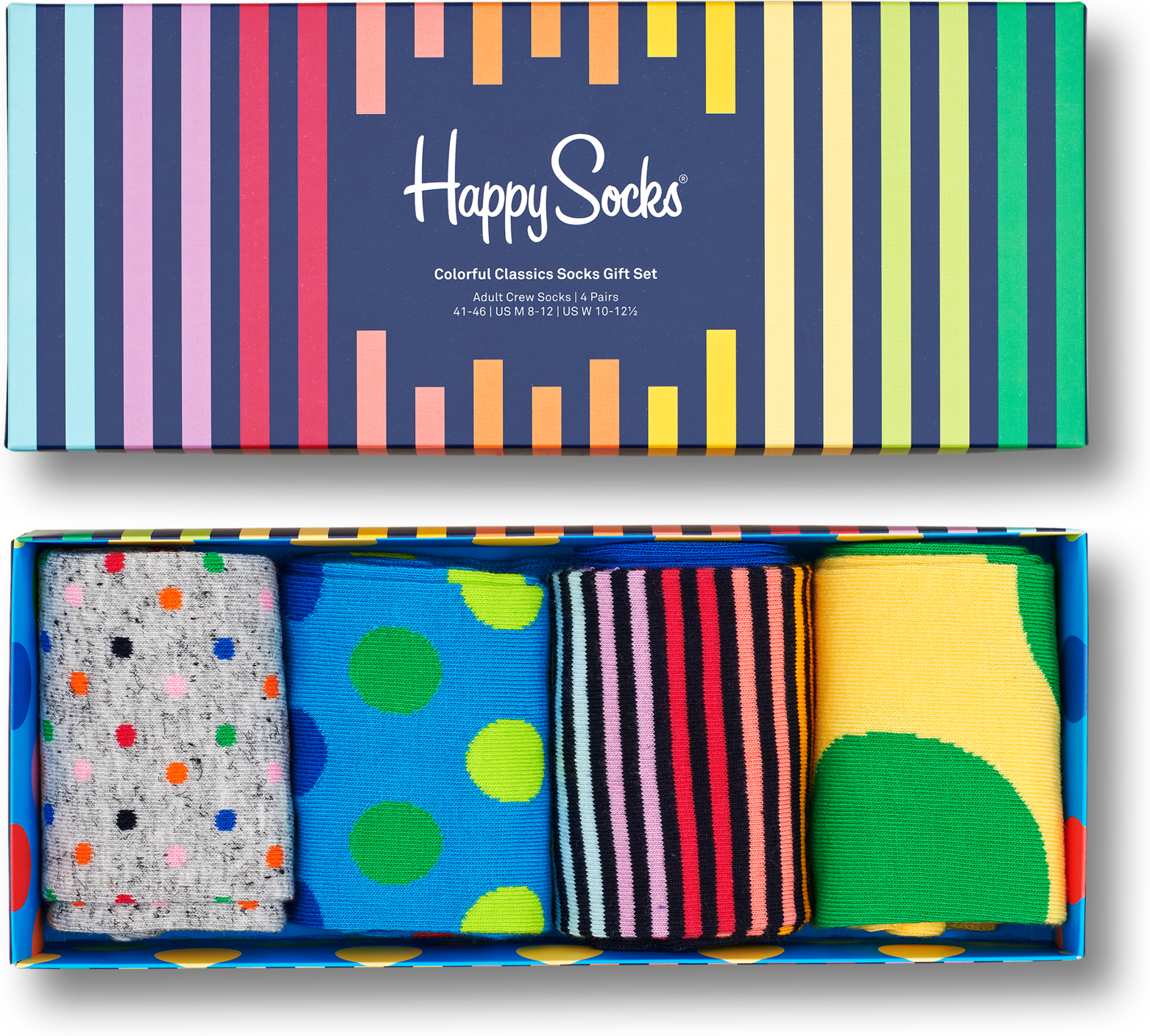 Happy Socks Colorful Classics Socks Gift Set 4-Pack - Unisex