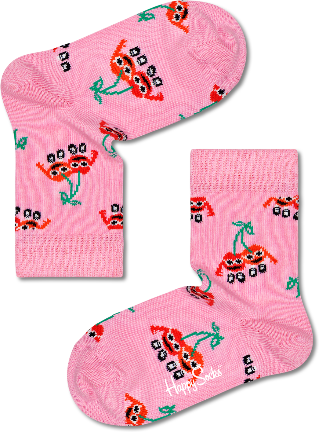 Happy Socks Kids Cherry Mates Sock - Pink - Kids