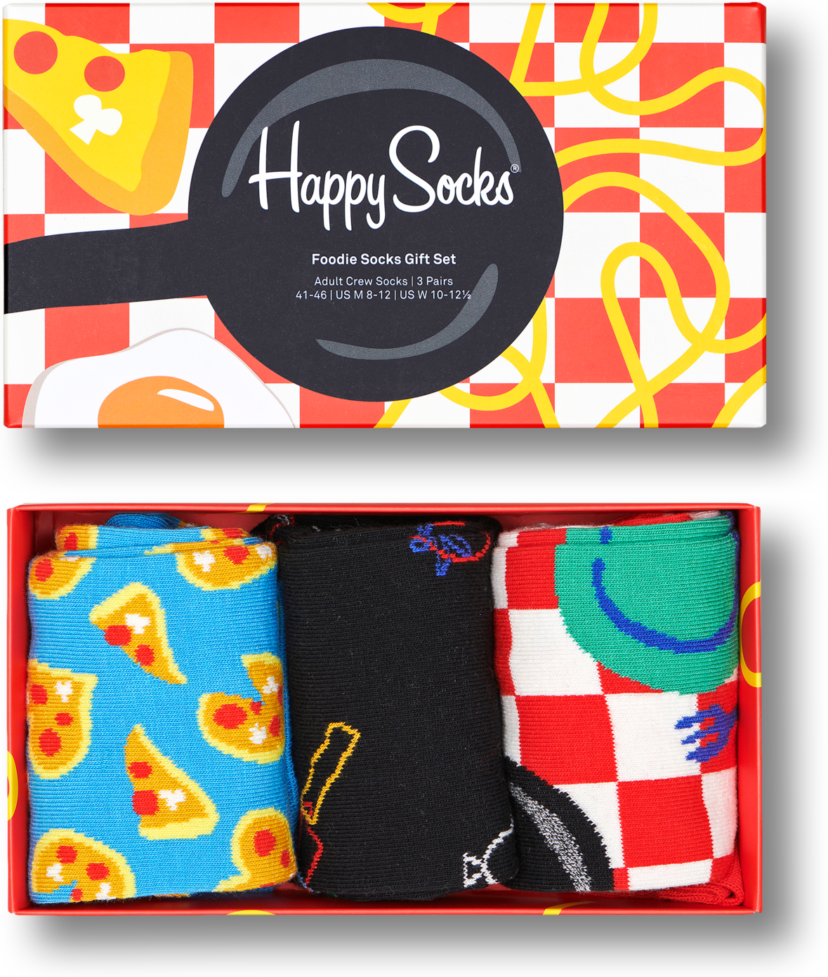 Happy Socks Food Gift Set 3-Pack - Unisex