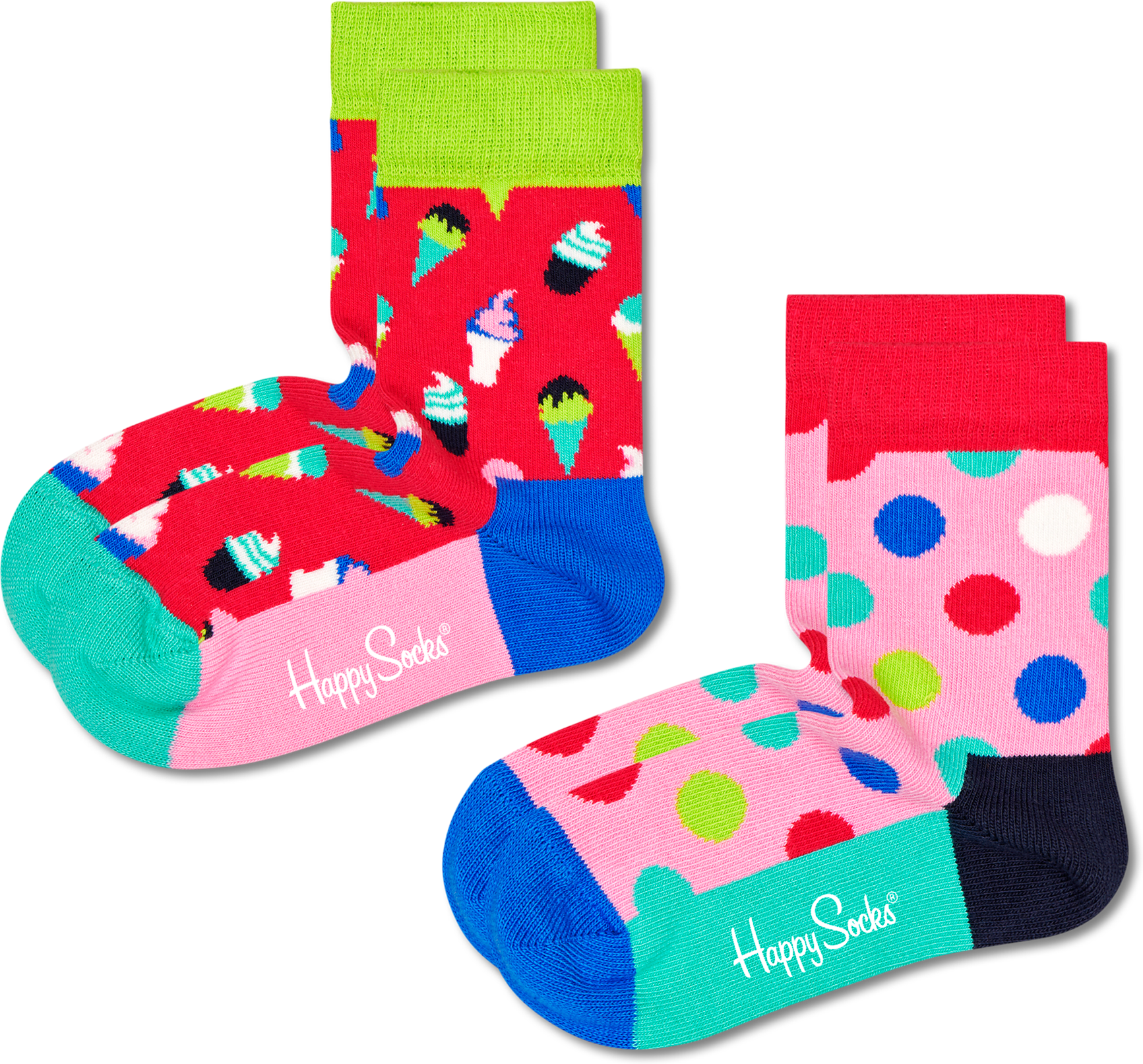 Happy Socks Kids Ice Cream Socks 2-pack - Kids