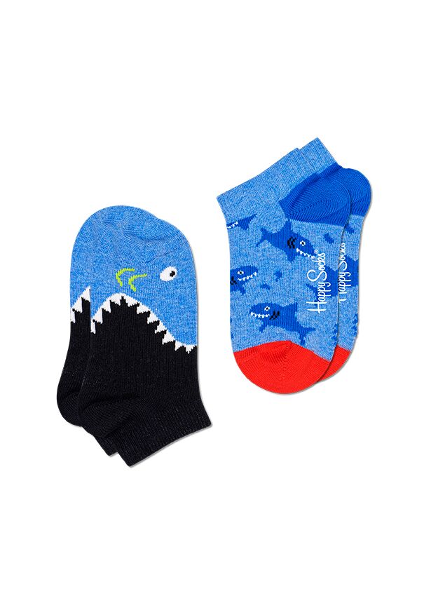 Happy Socks 2-Pack Kids Shark Low Sock - Kids