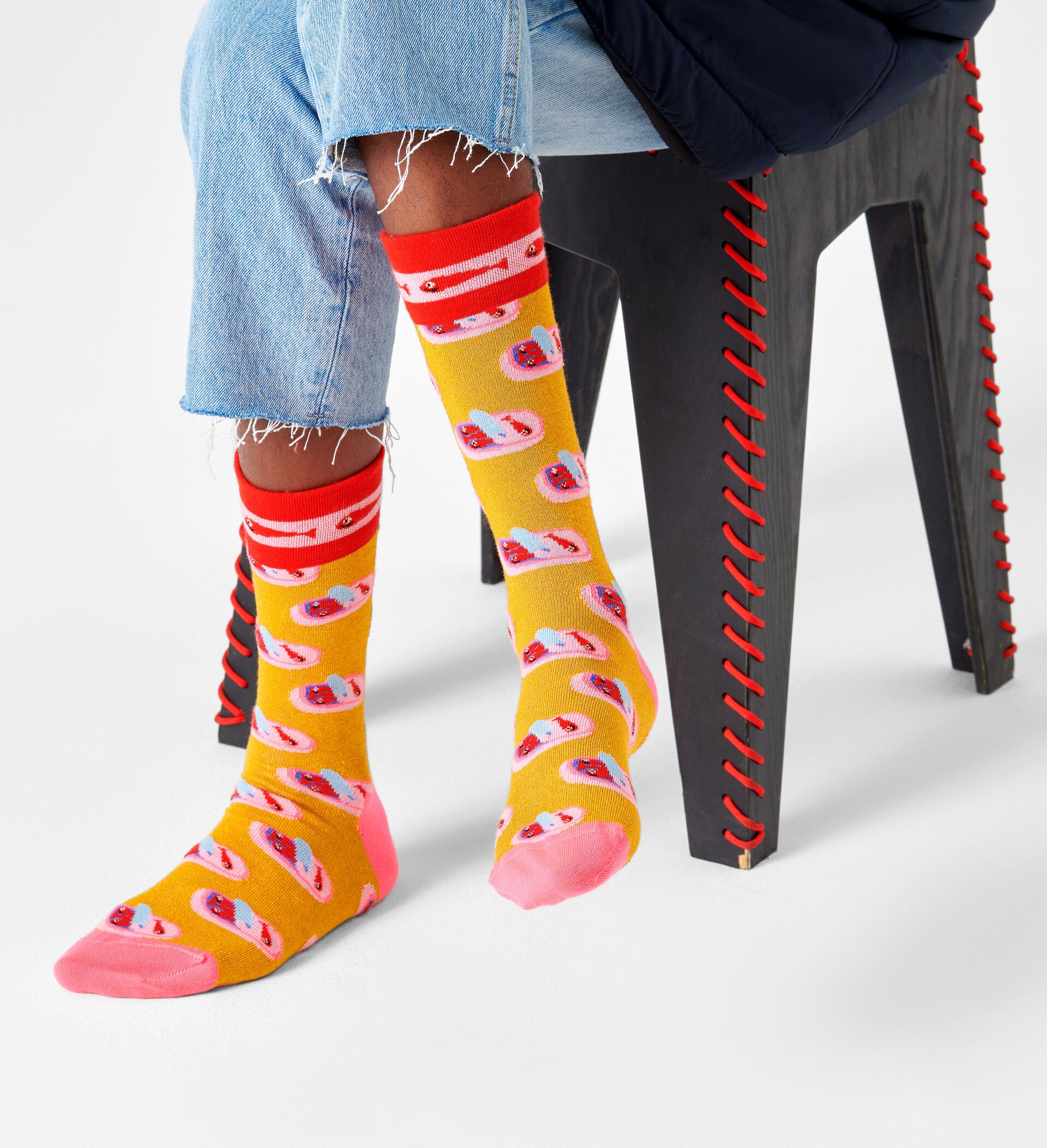Happy Socks Sardines In A Tin Sock - Yellow - Unisex