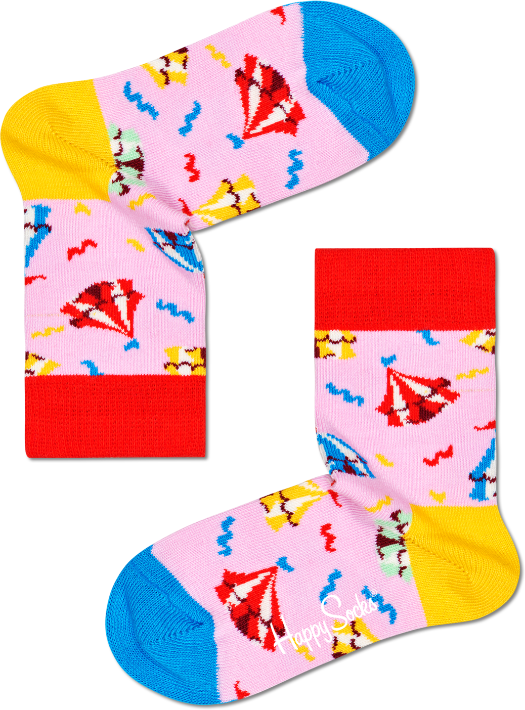 Happy Socks Kids Circus Sock - Blue,Pink,Red - Kids