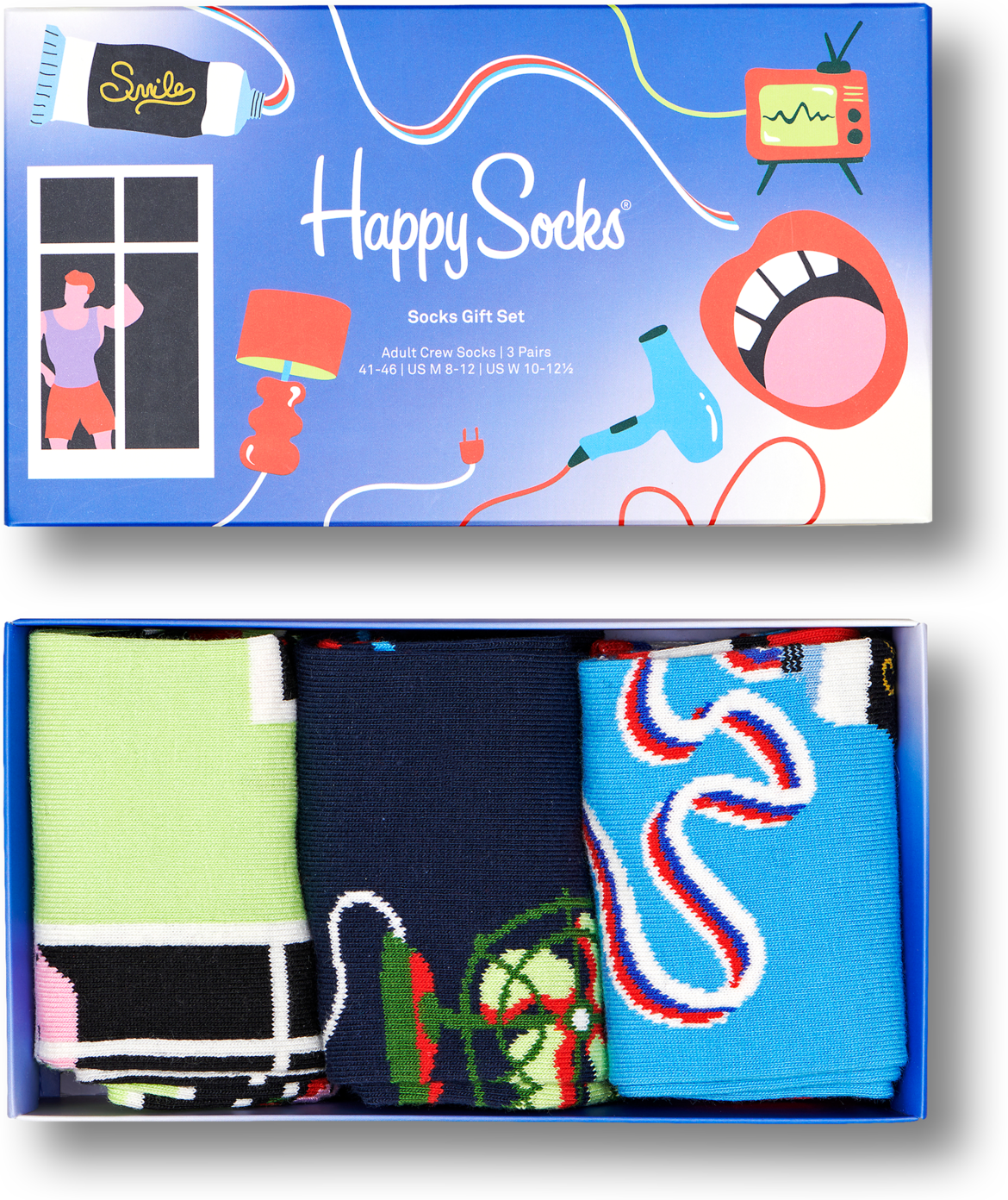 Happy Socks Home Edition Gift Set 3-Pack - Unisex