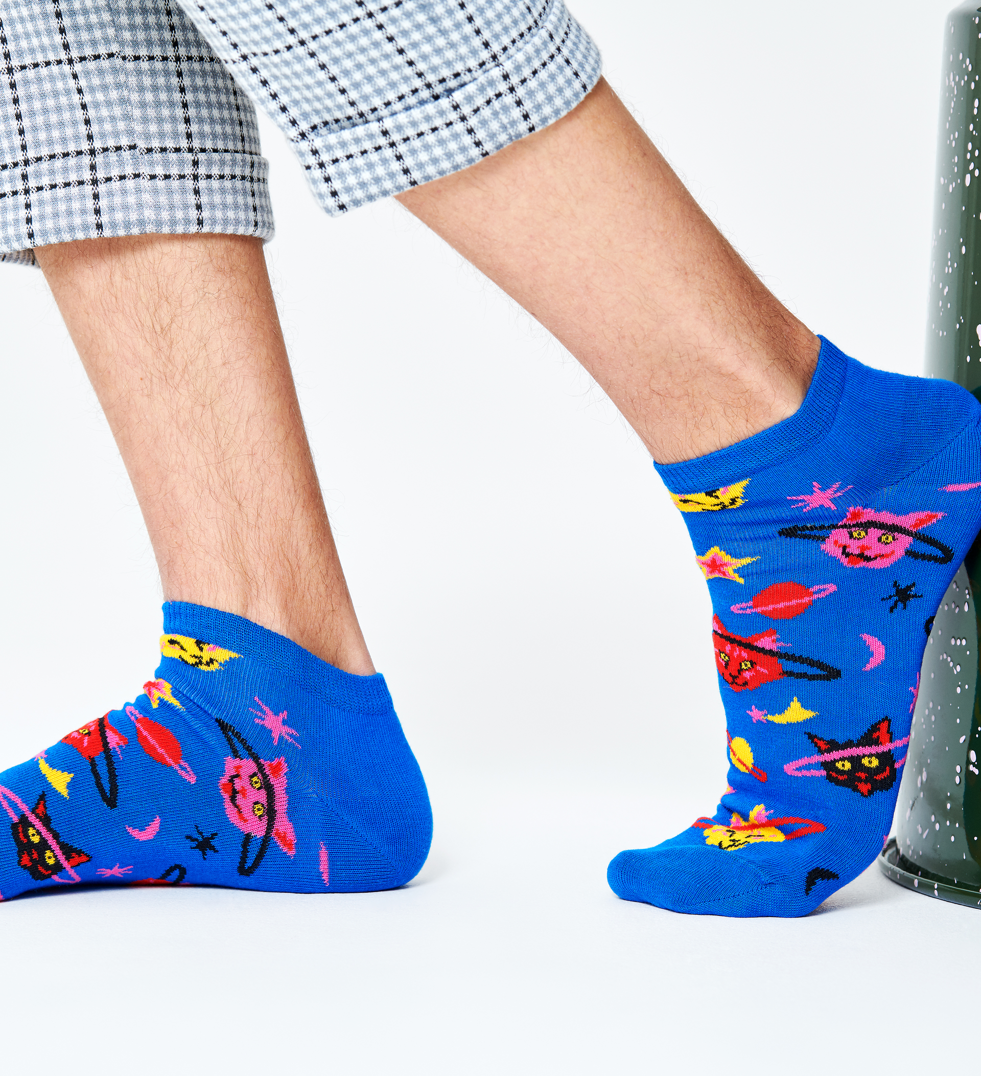 Happy Socks Space Cat Low Sock - Unisex