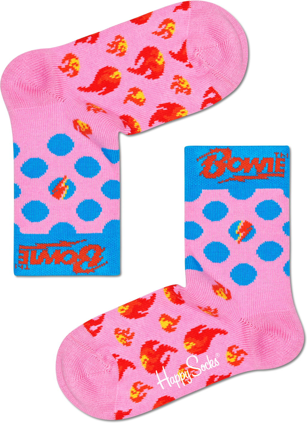 Happy Socks Aladdin Sane Kids Sock - Pink - Kids