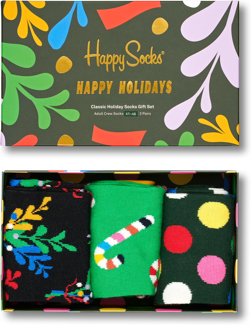 Happy Socks Holiday Socks Gift Box 3-Pack - Unisex