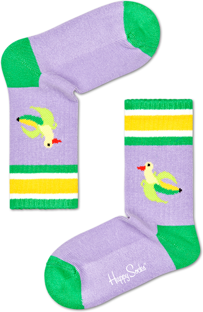 Happy Socks Kids Birds Rib Sock - Kids