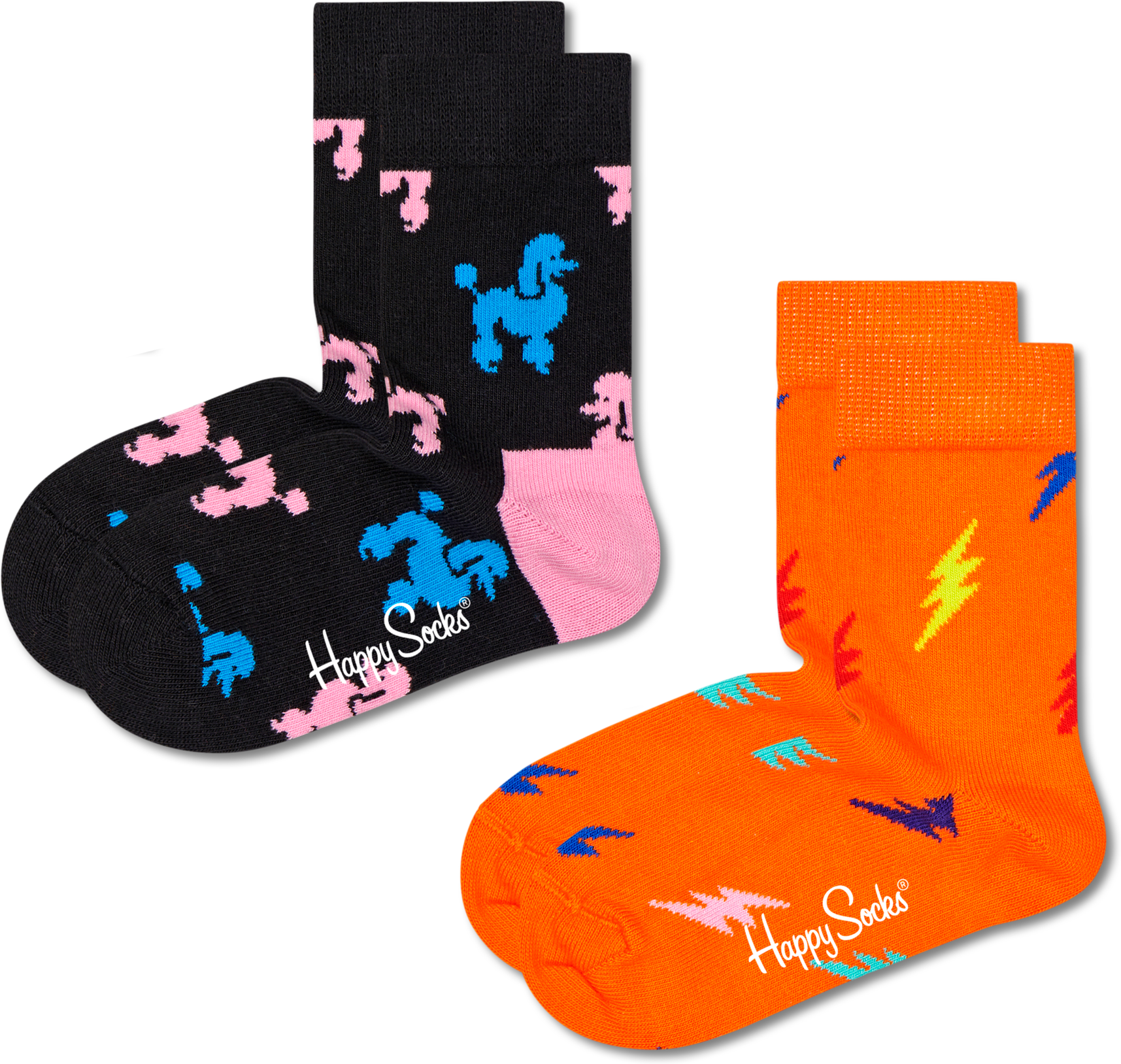 Happy Socks Kids Poodle Socks 2-pack - Kids