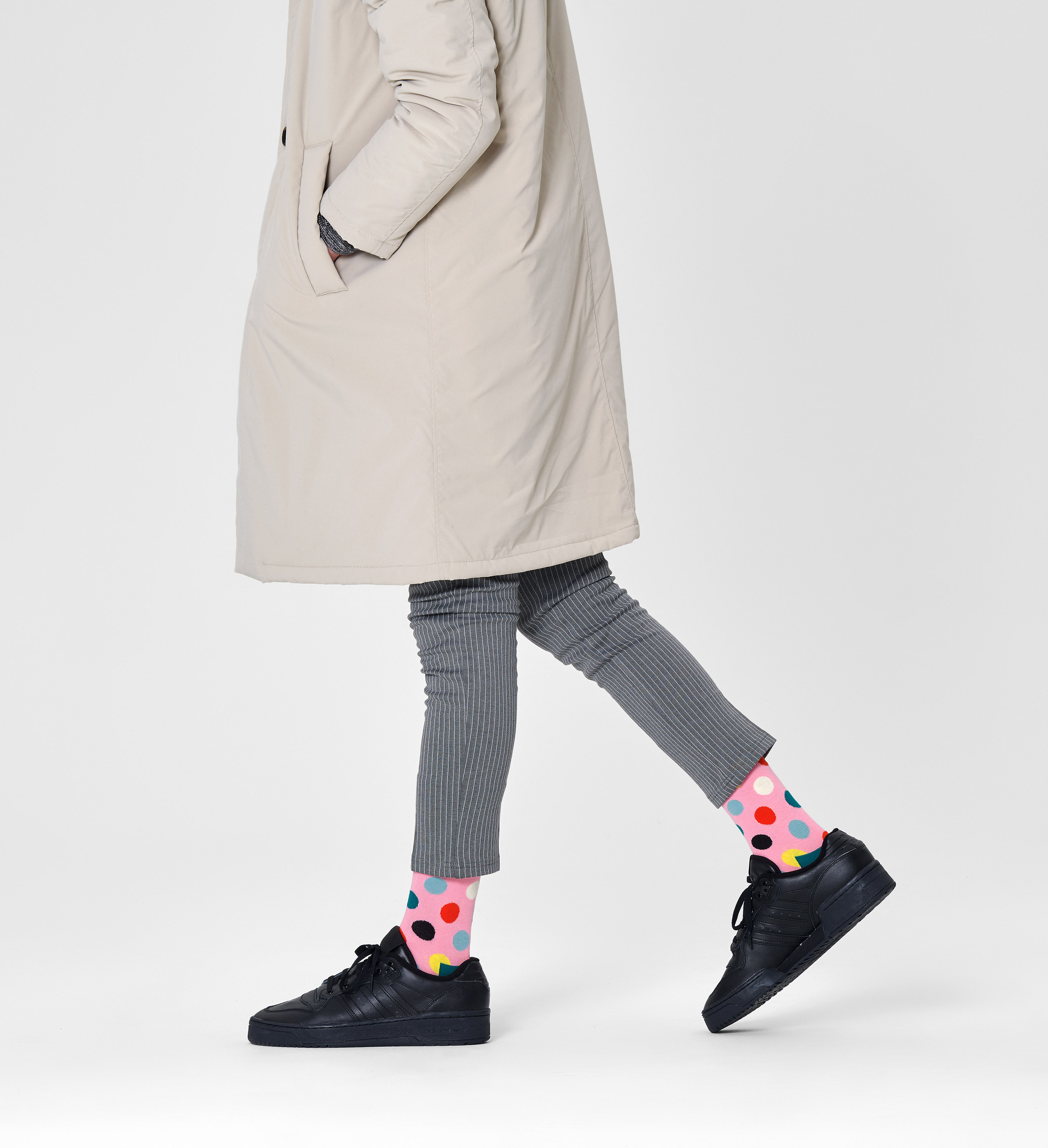 Happy Socks Big Dot Sock - Pink - Unisex