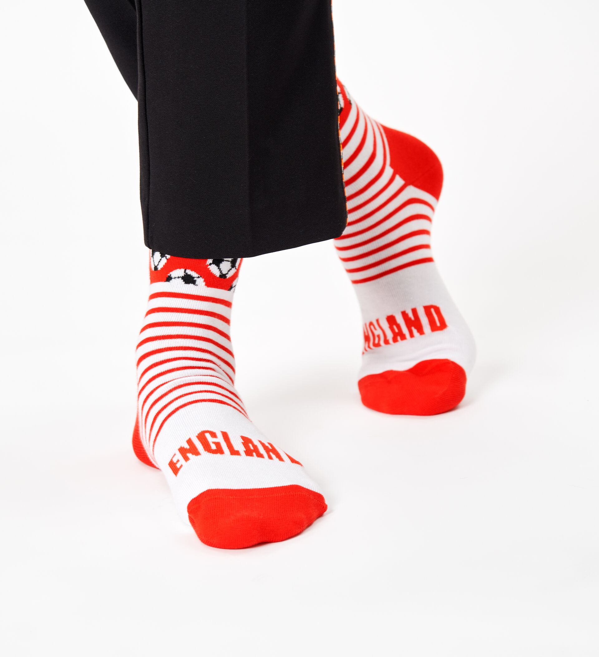 Happy Socks England Sock - Black,Red,White - Unisex