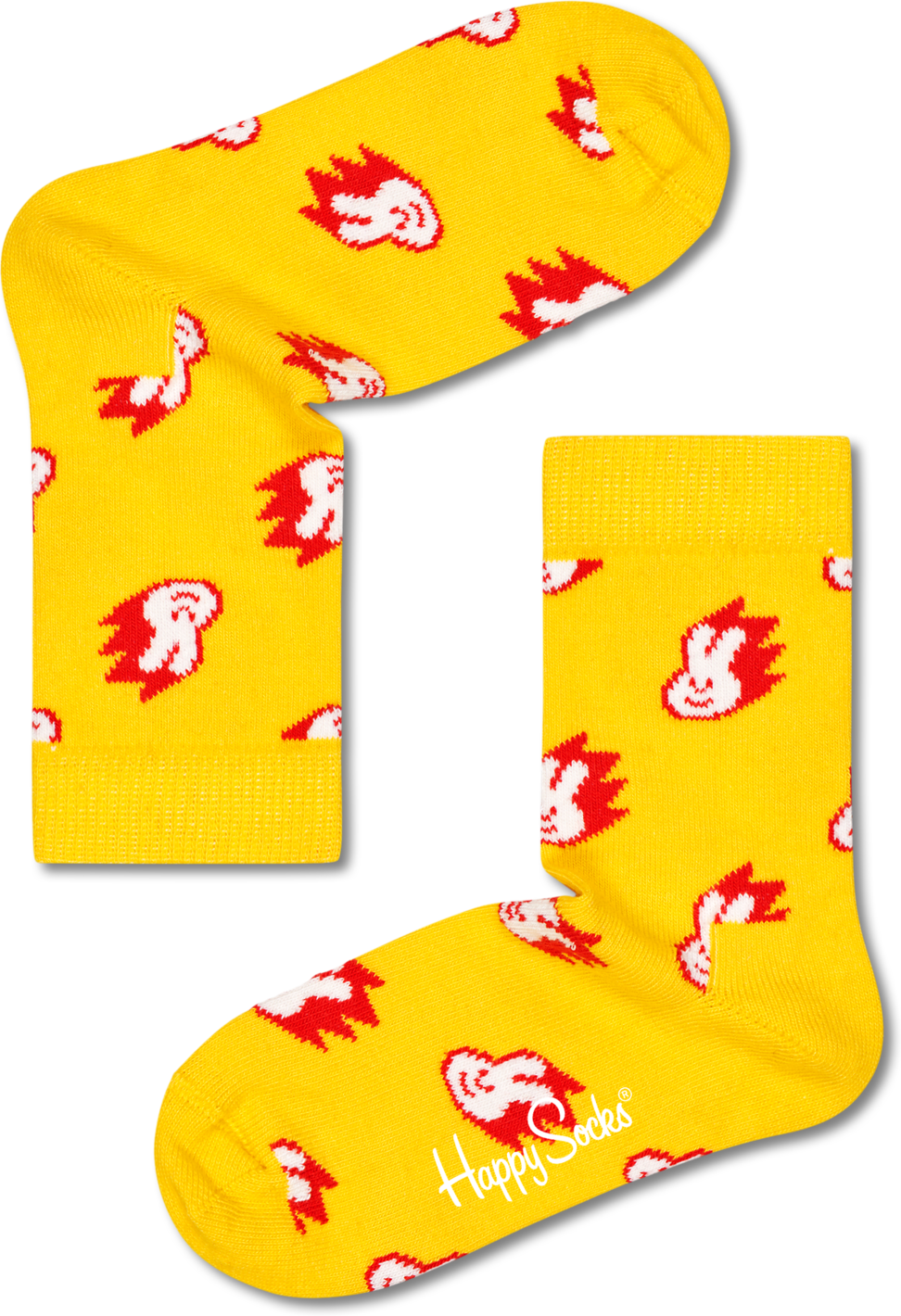 Happy Socks Kids Bunny Sock - Red,White,Yellow - Kids