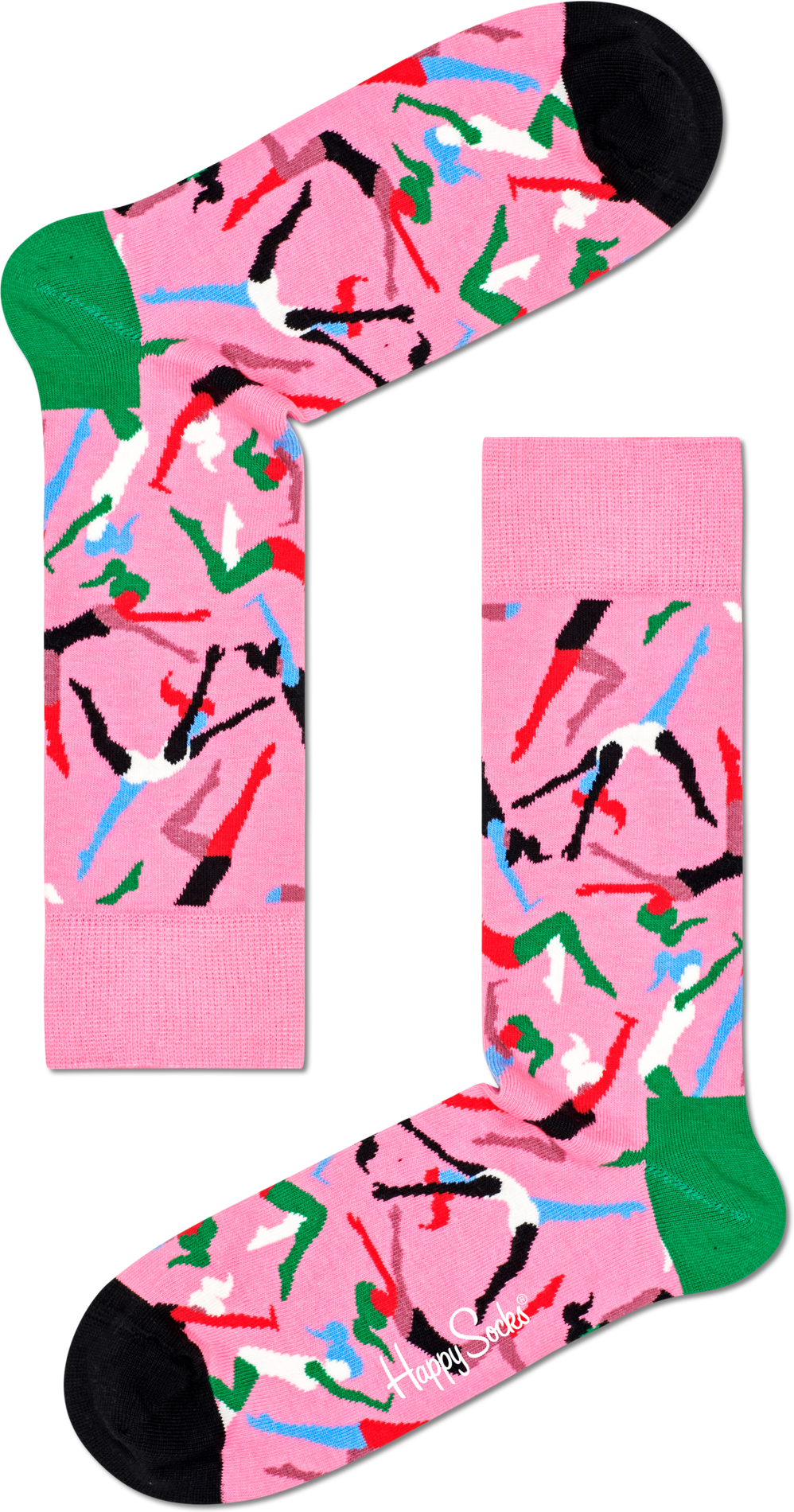 Happy Socks Gymnastics Sock - Black,Blue,Green,Pink,Red - Unisex