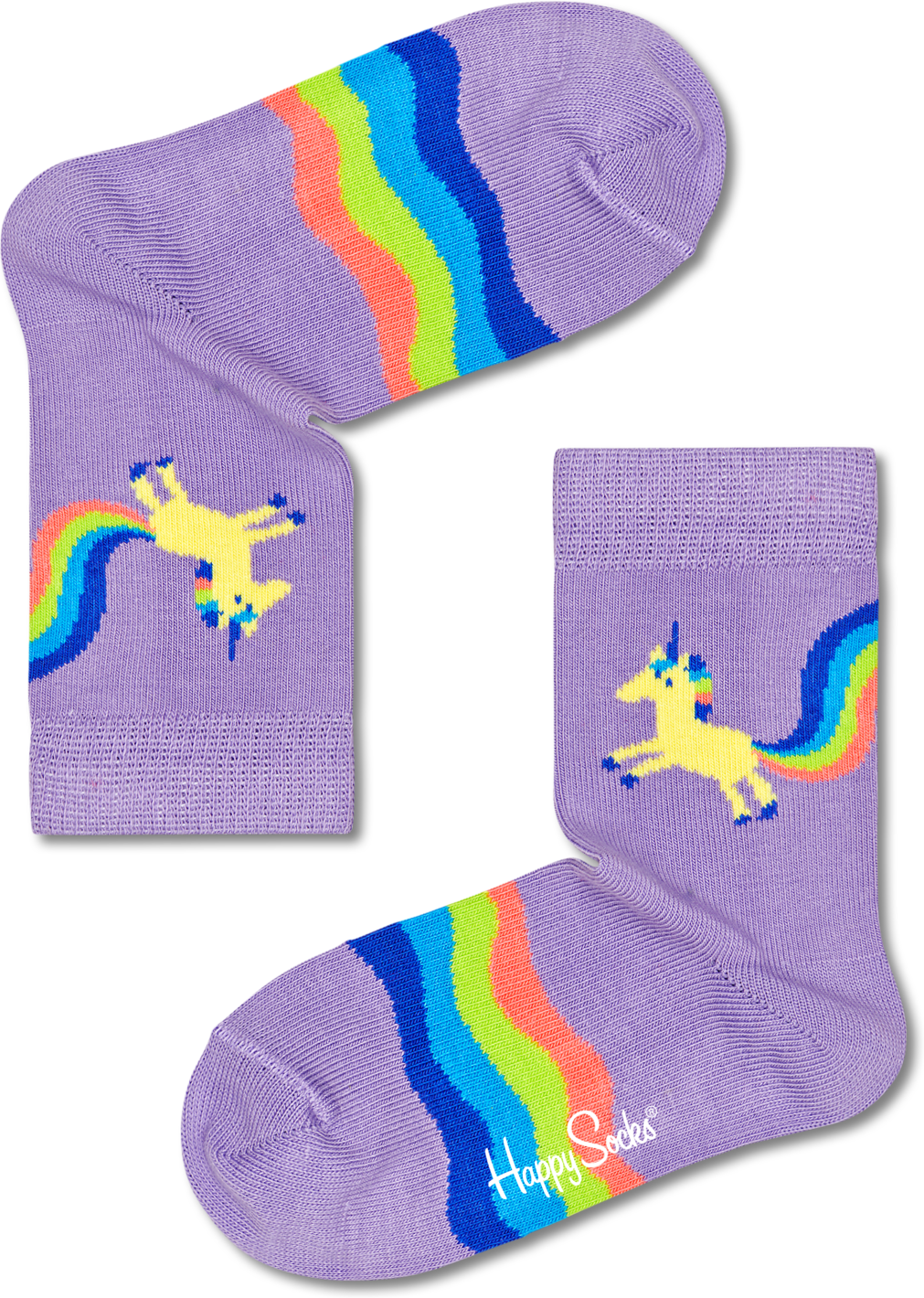 Happy Socks Kids Rainbow Tail Sock - Purple - Kids