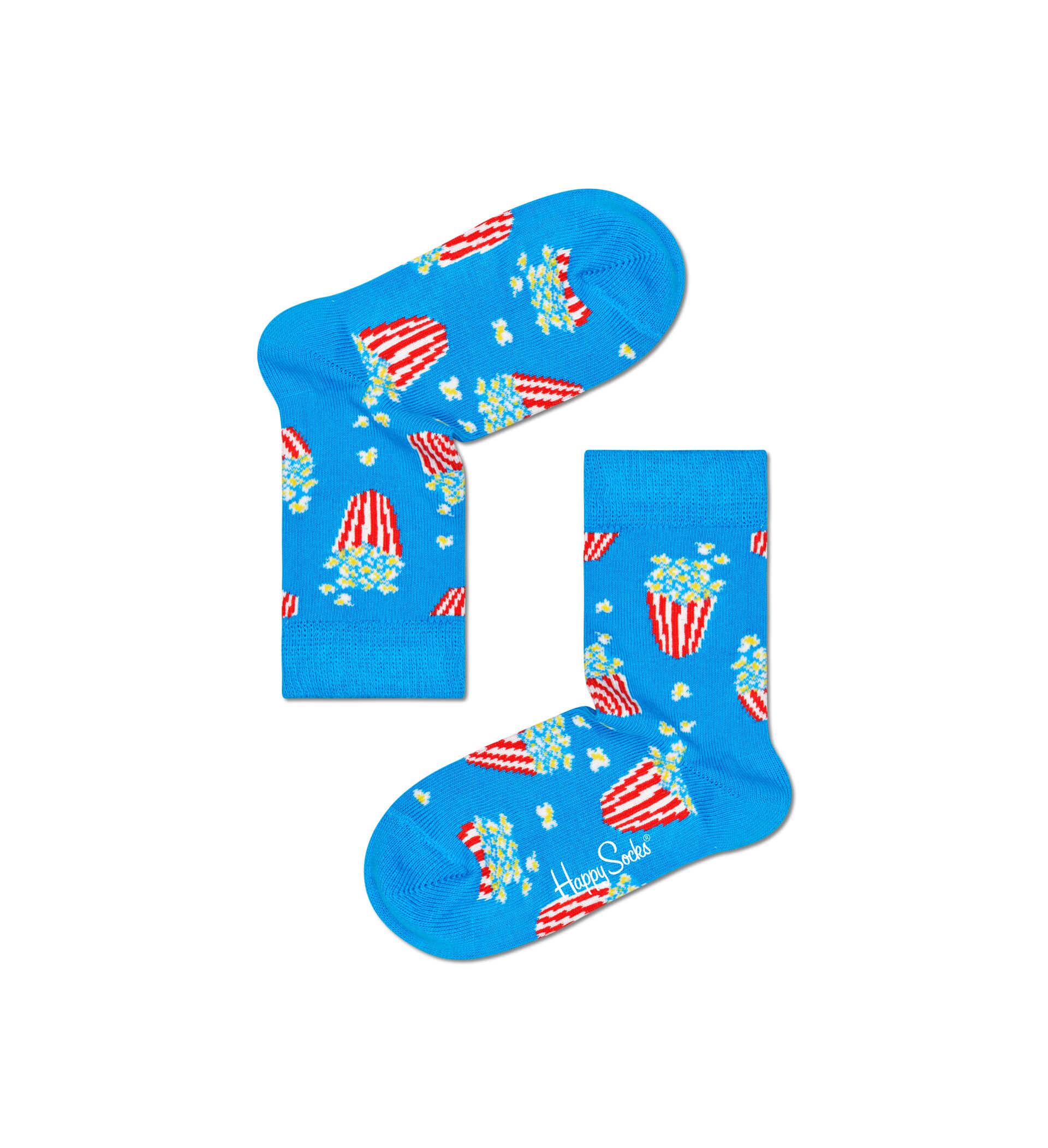 Happy Socks Kids Popcorn Sock - Blue,Green,Red - Kids