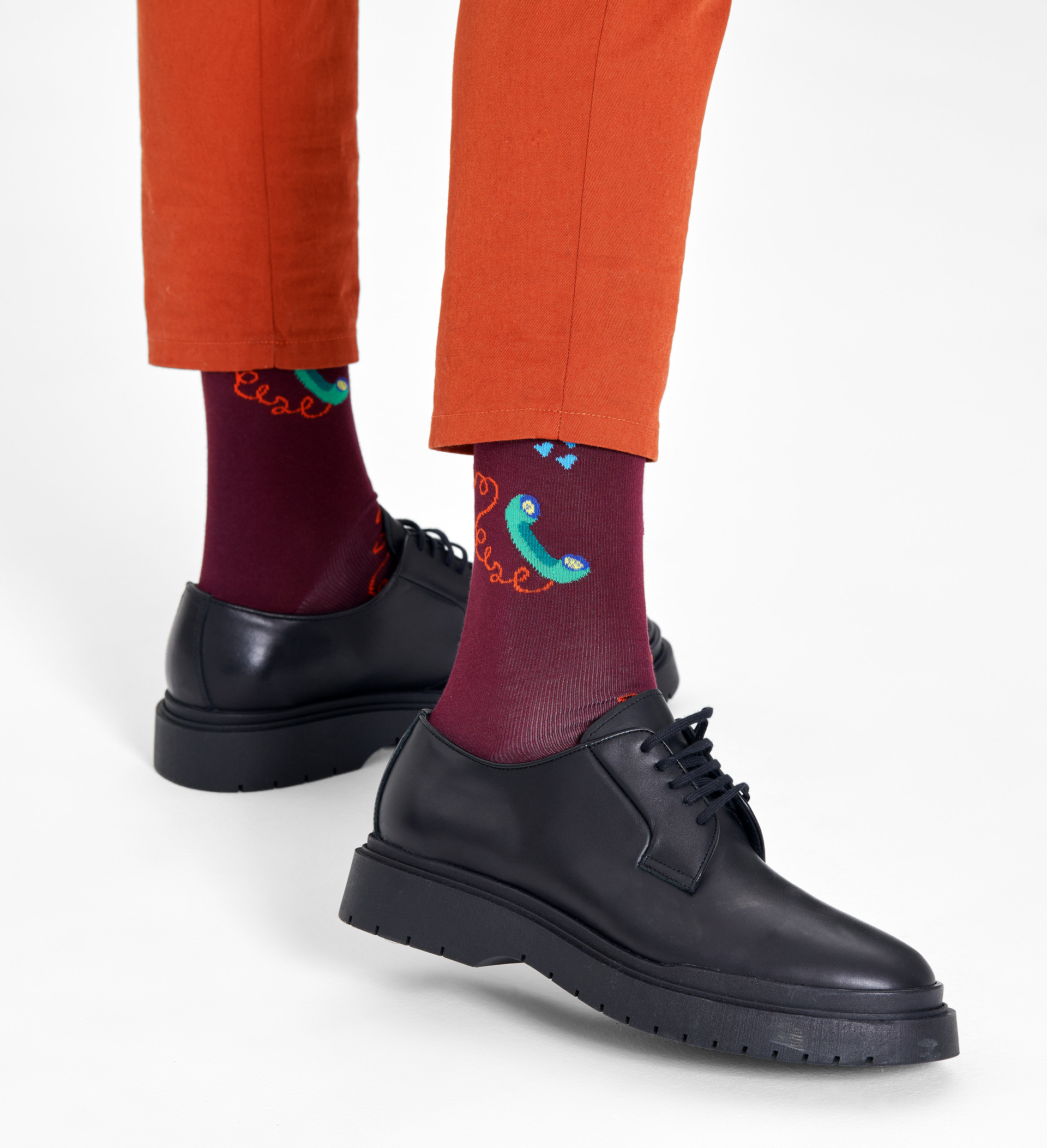 Happy Socks Stay In Touch Sock - Red - Unisex