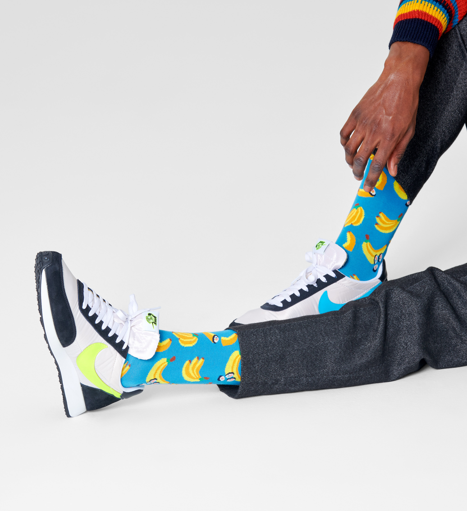 Happy Socks Banana Sushi Sock - Blue - Unisex