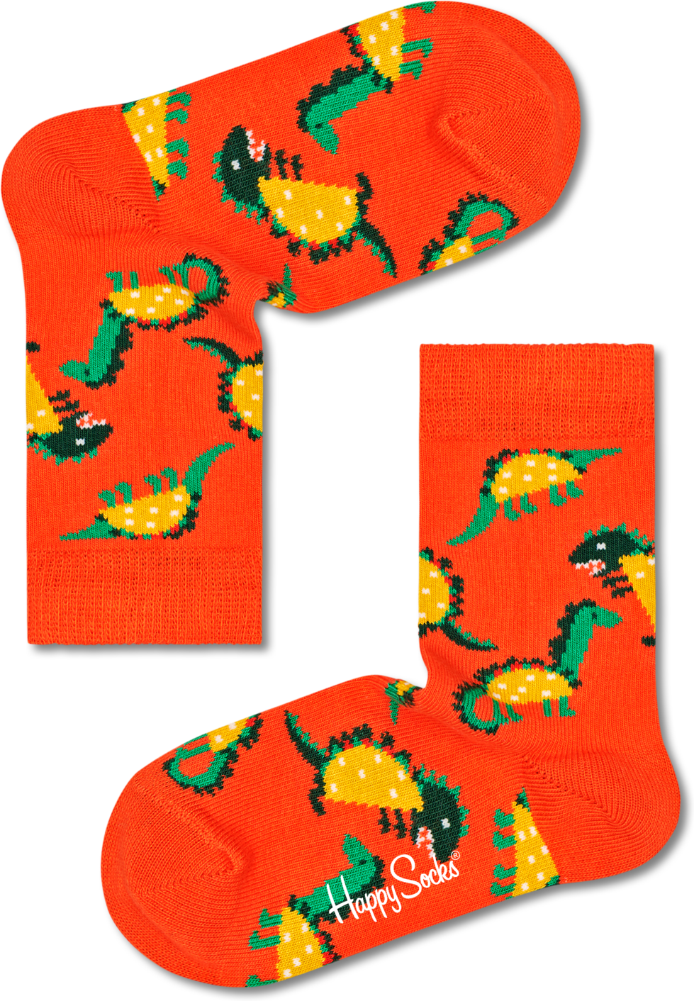 Happy Socks Kids Tacosaurus Sock - Yellow - Kids