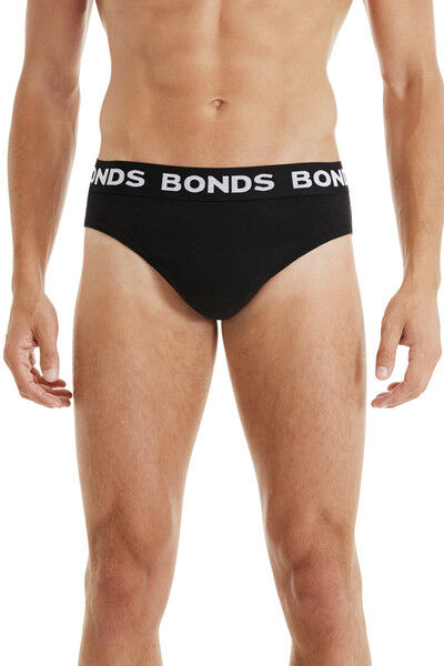 Bonds Mens 5 Pack Briefs O1K (SOLID) size XL