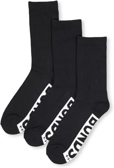 Mens Bonds 3Pk Crew Socks BAC (TEXT) size 11-14