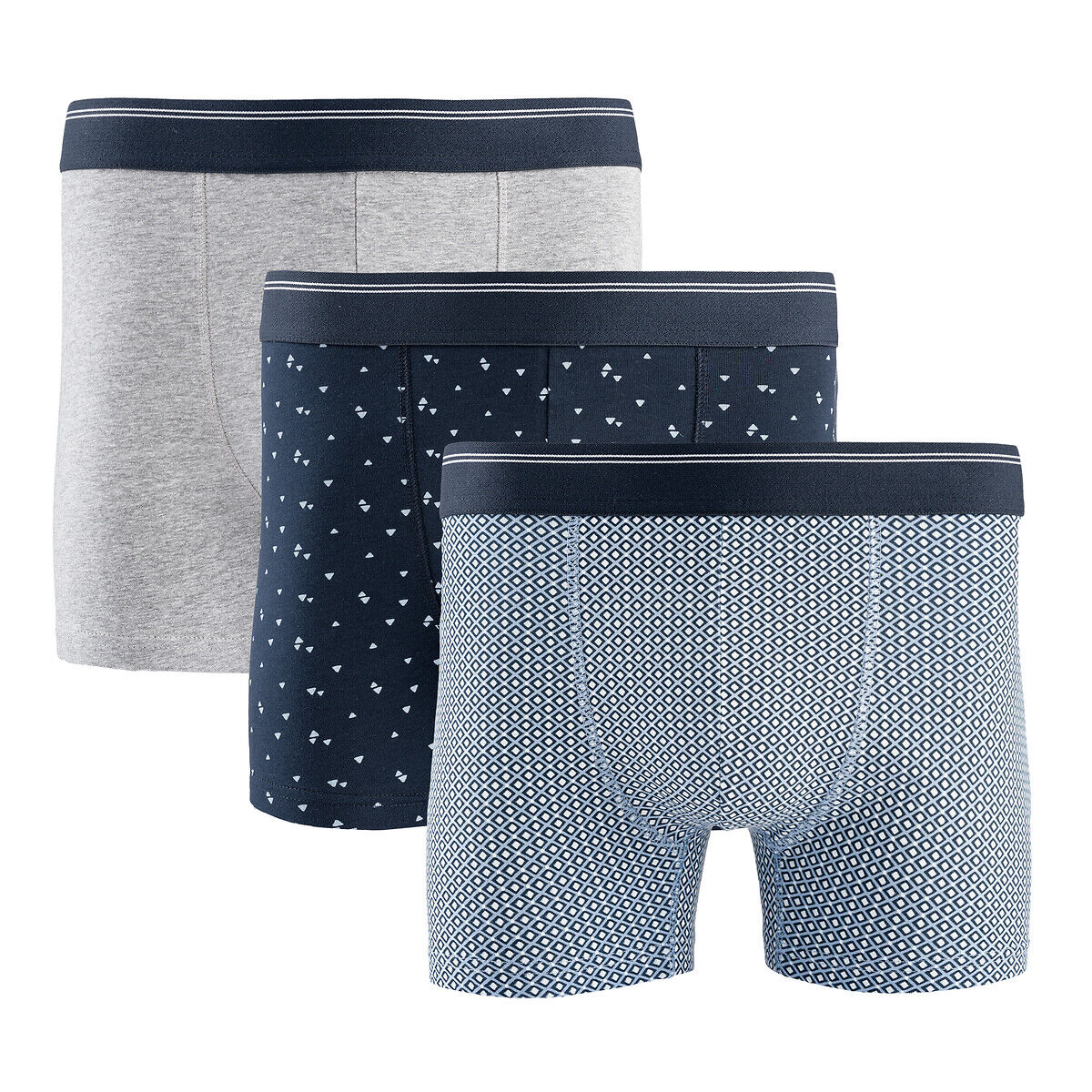 LA REDOUTE COLLECTIONS Lot de 3 boxers en coton bio