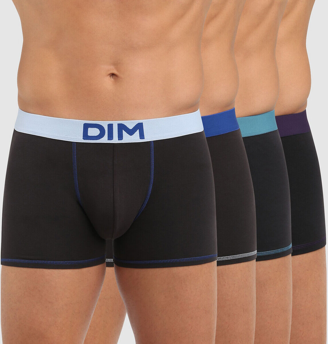 DIM Lot de 4 boxers Mix and colors