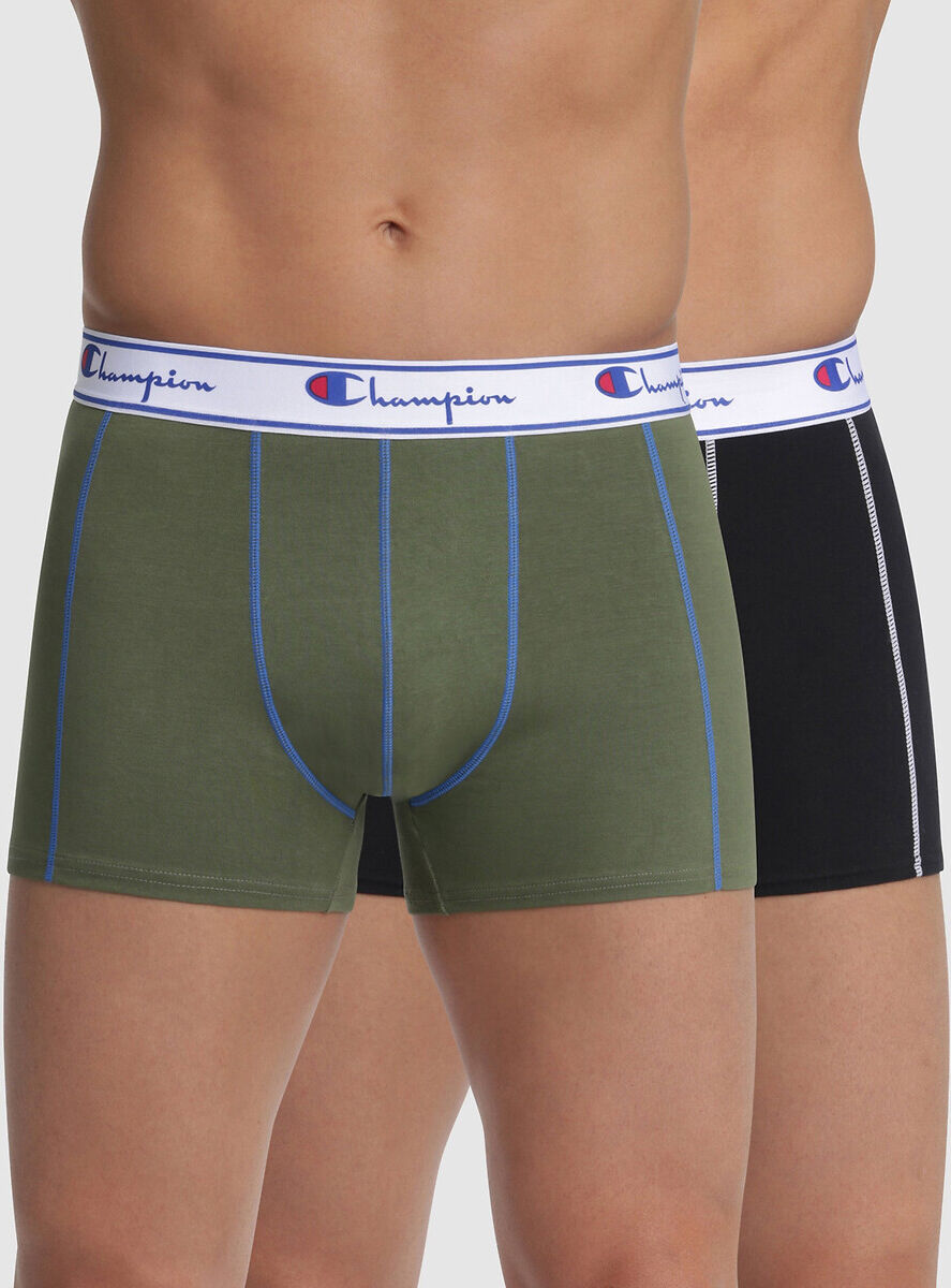 CHAMPION Lot de 2 boxers unis