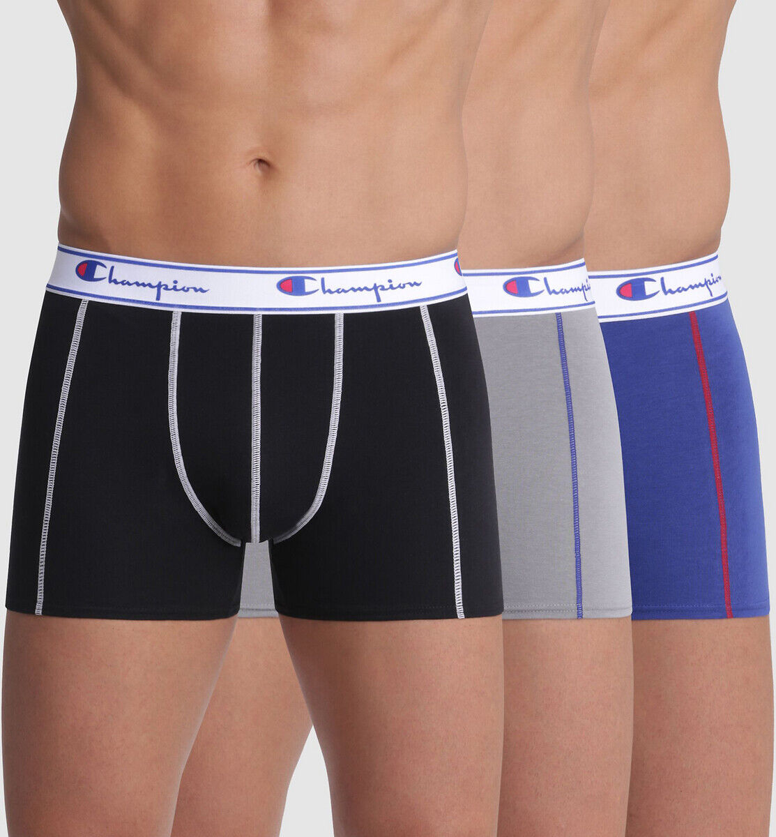 CHAMPION Lot de 3 boxers unis