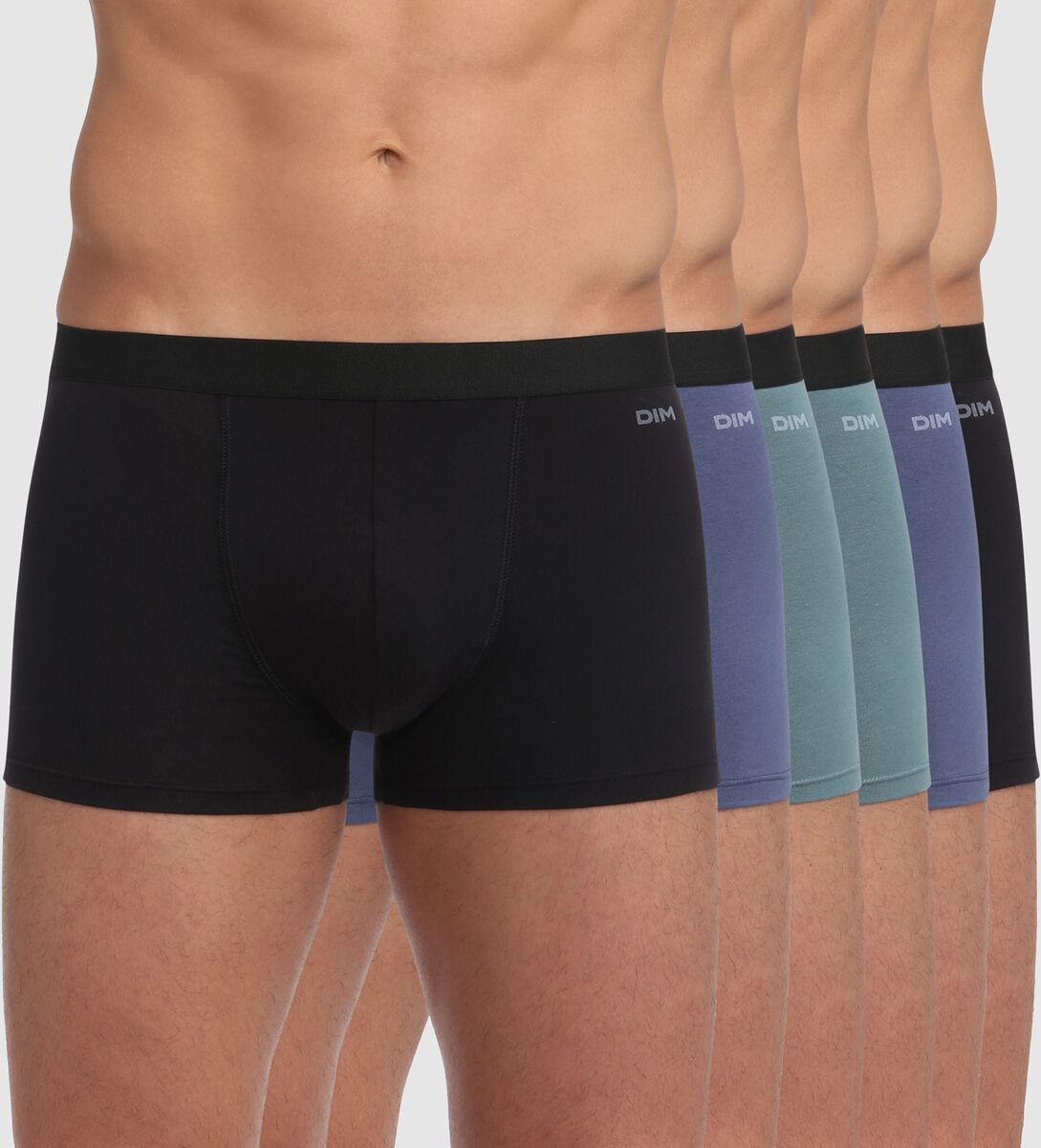 DIM Lot de 6 boxers Ecodim