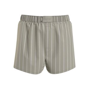 Calvin Klein Underwear Pyjamashorts »BOXER SLIM«, mit Markenlabel auf dem Bund CHAMBRAY STRIPE_MOSS GRAY  XS (34)