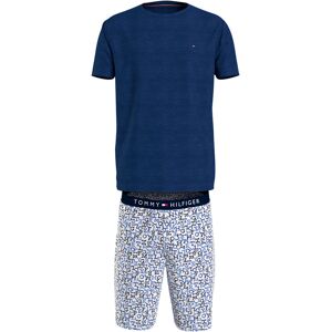 Tommy Hilfiger Underwear Pyjama »CN SS SHORT WOVEN SET«, (Set, 2 tlg., 2er),... Anchor Blue / Mini Monotype  S (48)