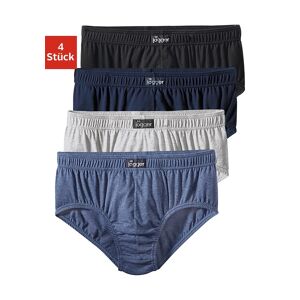 le jogger® Slip, (Packung, 4 St.), aus angenehm weicher Baumwoll-Qualität schwarz, marine, grau-meliert, blau-meliert  8