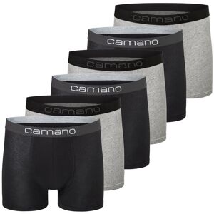 Camano Boxershorts, (6er Pack), mit Stretch-Logobund mi x -schwarz  XL