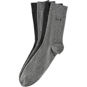 H.I.S Socken, (4 Paar), mit druckfreiem Bündchen 2 x grau, 2 x anthrazit  39-42