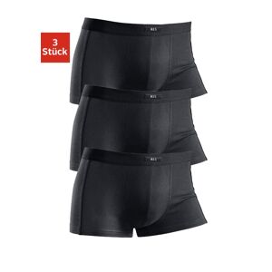 H.I.S Boxershorts, (Packung, 3 St.), in Hipster-Form mit schmalen Piping schwarz  4