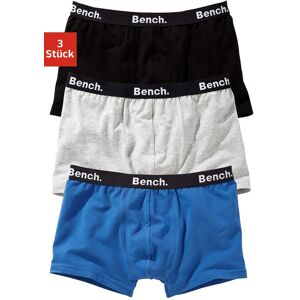 Bench. Boxer, (Packung, 3 St.), mit Logo-Webbund schwarz, grau-meliert, blau  182