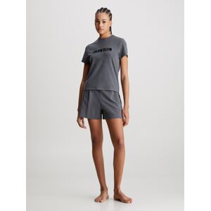 Calvin Klein Underwear Pyjama »S/S SLEEP SET«, (Set, 2 tlg.), mit... CHARCOAL HEATHER  S (36)