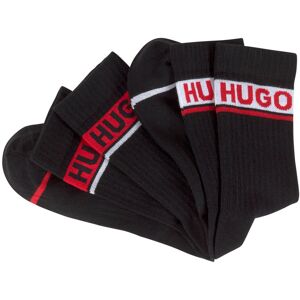 HUGO Underwear Socken, (Packung, 2er Pack), mit kontrasfarbenem Logodetail schwarz  40-46