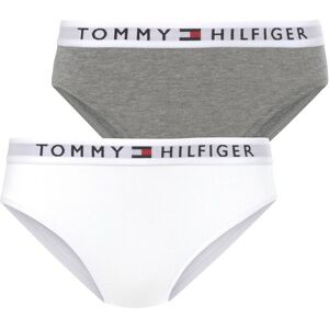 Tommy Hilfiger Underwear Slip, (Packung, 2 St., 2er-Pack), aus Bio-Baumwolle grau-meliert-weiss  140/146