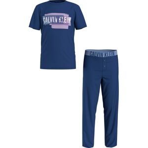 Klein Underwear Pyjama »KNIT PJ SET (SS+PANT)«, (2 tlg.), mit Calvin... Blueherald/W/Blueherald  128/134