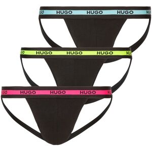 HUGO Underwear String »JOCKSTR TRIPL PLANET«, (3 St.), mit Cut-Outs Black007  M (50)