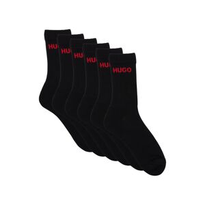 HUGO Underwear Socken »6P QS RIB LOGO CC«, (Packung, 6er Pack), mit... Black  43-46